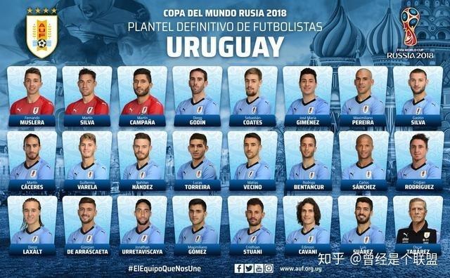 乌拉圭俄罗斯足球世界排名